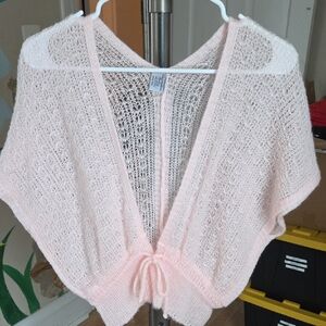 Light Pink Open Knit Sweater